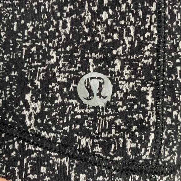 Lululemon Outrun Long Sleeve Suited Print White Black - Picture 7 of 12